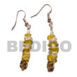 Natural Dangling Troca   Crystal BFJ692ER Shell Necklace Shell Earrings