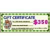 Natural Gift Certificate Worth $350 GIFT350 Shell Necklace Gift Certificates Vouchers