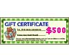 Natural Gift Certificate Worth $500 GIFT500 Shell Necklace Gift Certificates Vouchers