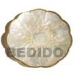 Natural Capiz Scalloped Shaped Plate BFJ010GD Shell Necklace Capiz Shell Gifts Decorative Giveaway Item