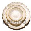 Natural Capiz Noble Scallop Plate   BFJ028GD Shell Necklace Capiz Shell Gifts Decorative Giveaway Item