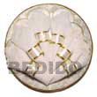 Natural Round Capiz Placemat 12 inches   BFJ044GD Shell Necklace Capiz Shell Gifts Decorative Giveaway Item