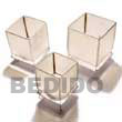 Natural Square Capiz Candle Holder   BFJ045GD Shell Necklace Capiz Shell Gifts Decorative Giveaway Item