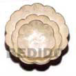 Natural Round Capiz Scallop Bowl- BFJ048GD Shell Necklace Capiz Shell Gifts Decorative Giveaway Item