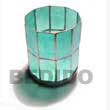 Natural Round Aqua Blue Capiz Candle BFJ050GD Shell Necklace Capiz Shell Gifts Decorative Giveaway Item