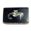 Natural Inlaid Seahorse Design Wooden Jewelry Box