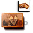 Natural Wooden Jewelry Box  Mini Box BFJ004JB Shell Necklace Jewelry Box