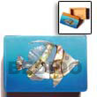 Natural Inlaid Fish Design Jewelry Box