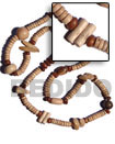 Natural  incheskalandrakas inches- Asstd. Wood BFJ1859NK Shell Necklace Long Endless Necklace