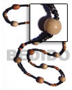 Natural  incheskalandrakas inches- Asstd. Wood BFJ1860NK Shell Necklace Long Endless Necklace