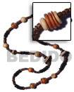 Natural "kalandrakas"- Asstd. Wood Beads Per Necklace When