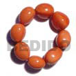 Natural Elastic 8 Pcs. Wooden Imitation Kukui Nuts