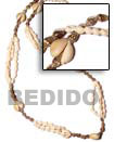 Natural Sigay Scallop-nassa White And BFJ001LEI Shell Necklace Hawaiian Lei Necklace