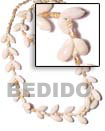 Natural Bubble Shell   Nassa White BFJ003LEI Shell Necklace Hawaiian Lei Necklace