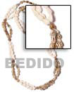 Natural Bomba-white And Tiger Nassa BFJ009LEI Shell Necklace Hawaiian Lei Necklace