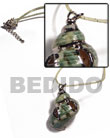 Natural Green Turbo Shell In Green BFJ3344NK Shell Necklace Shell Necklace
