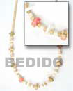 Natural Coco And Shell Alternate Necklace