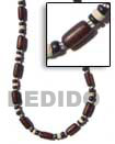 Dark Brown Buri Seed Necklace