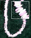 Sq. Cut White Shell Necklace