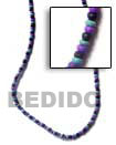 Natural 2-3 Coco Pukalet In Blue BFJ156NK Shell Necklace Natural Necklace