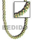 Natural Twisted   2-3 Coco Pukalet   BFJ163NK Shell Necklace Multi Row Necklace