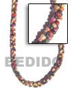 Natural Twisted Coco Colored Necklaces