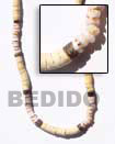 Natural 4-5 Coco Heishe Bleach With BFJ178NK Shell Necklace Natural Necklace