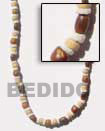 Natural Necklace With Wood Beads