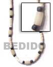 Natural 4-5 Heishe White Shell BFJ182NK Shell Necklace Seeds Necklace