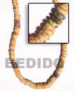 Natural 7-8 Elastic Coco Heishe Necklace
