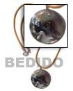Leather Cord Shell Necklace