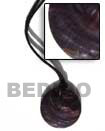 Leather Cord W/ Brown Lip Shell Necklace