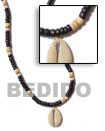 Natural 4-5 Coco Pokalet Black   BFJ256NK Shell Necklace Natural Necklace