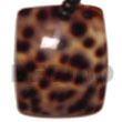 Natural Rectangular Cowrie Shell BFJ5070P Shell Necklace Shell Pendant