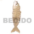 Natural Hammershell Fishbone Pendants