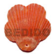 Natural Piktin Scallop Dyed In Red BFJ5114P Shell Necklace Shell Pendant