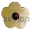 Scallop MOP Flower W/ Cowrie Shell Nectar