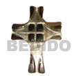 Natural Blacklip Cross   Skin 40mm BFJ5160P Shell Necklace Shell Pendant
