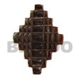 Natural Black Tab Checkered Cross BFJ5168P Shell Necklace Shell Pendant
