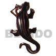 Natural Black Tab Lizard Carving 50mm BFJ5169P Shell Necklace Shell Pendant