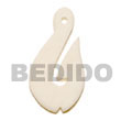 Natural Bone Hook 40mm Pendants BFJ5194P Shell Necklace Bone Pendants