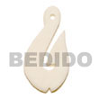 Natural Bone Hook 40mm Pendants