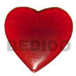 Red Heart Horn 40mm Pendants