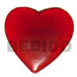 Natural Red Heart Horn 40mm Pendants BFJ5204P Shell Necklace Horn Pendants