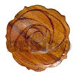 Natural Wood Rose 35mm Pendants BFJ5209P Shell Necklace Wood Pendant