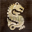 Dragon MOP Carving 40mm Pendants