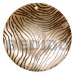 Round 40mm Hammershell W/ Zebra Handpainted Design