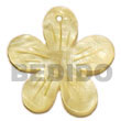 Natural 40mm Yellow Flower BFJ5382P Shell Necklace Shell Pendant