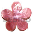 Natural 40mm Pink Flower hammer shell BFJ5383P Shell Necklace Shell Pendant