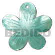 Natural 40mm Aqua Blue Flower BFJ5386P Shell Necklace Shell Pendant